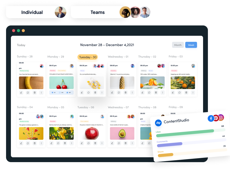 Social Media Content Calendar